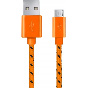 Datový kabel Kabel Esperanza USB - microUSB typ B 1 m oranžový