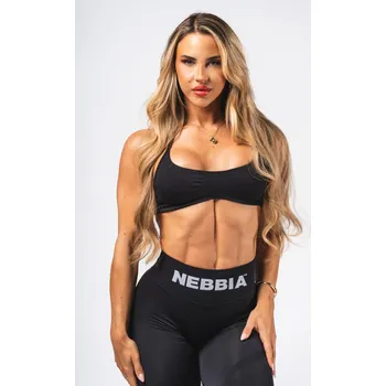 NEBBIA Bezešvá Lift-Up podprsenka Flow Seamless černá L