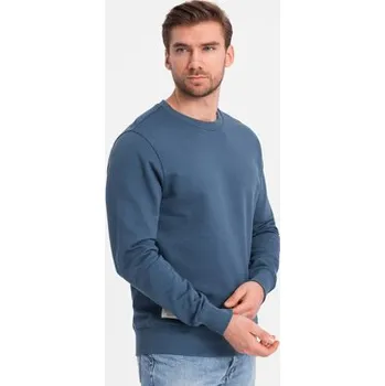 Pánská móda Ombre Mikina OM-SSBN-0175 Tmavomodrá Regular Fit XL