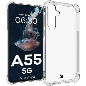 Pouzdro na mobilní telefon Zadní Kryt Bizon pro Samsung Galaxy A55 bezbarvý