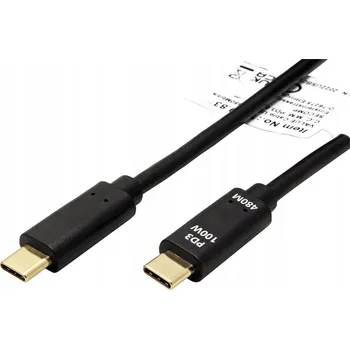 Datový kabel Kabel USB 2.0 C-C M/M 100W 1m