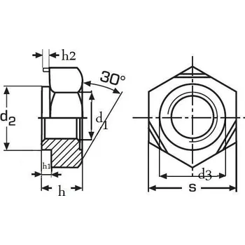 Matice matice M14x1.5 BEZ PÚ 4.8 přivařovací DIN 929