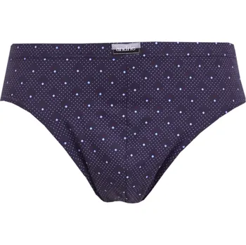Pánské spodní prádlo Pánské slipy s puntíky Andrie PS3592 navy velikost 4XL-66/68