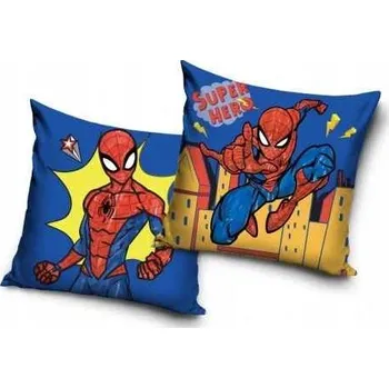 Povlak na dekorativní polštářek Plyšový dekorativní POVLAK na polštář Spiderman 40x40 cm VELVET MARVEL