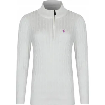 Dámský svetr Dámský svetr U.S. POLO ASSN. WP23 KT410 Bílý