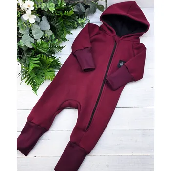 Kojenecký overall Kulišárny Rostoucí overal WARM MERLOT VELIKOST: 68