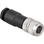 LaskaKit_cz Průmyslový konektor M8 Female šroubovací přímý, kabel Počet pinů: 6P