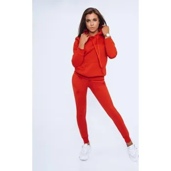 Dámská mikina Dámská tepláková souprava s kapucí DRESSLILY červená