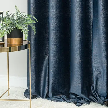 Závěs Dekorační vzorovaný závěs s kroužky ELEONORA modrá 140x250 cm (cena za 1 kus) MyBestHome