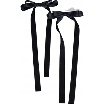 Černé sponky do vlasů s mašličkami pro dívky - elegance a styl