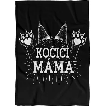 Dětská deka Deka 200 x 140 cm Kočičí máma - tlapky