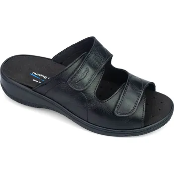 Dámské pantofle Nursing Care Pantofle pro širokou nohu dámské černé, velikosti 1: 40