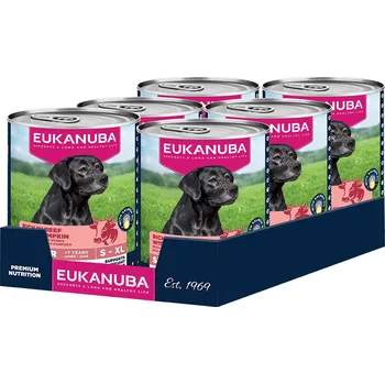 Krmivo pro psa 48x400g Eukanuba Senior Rich in Beef with Pumpkin - výhodné balení