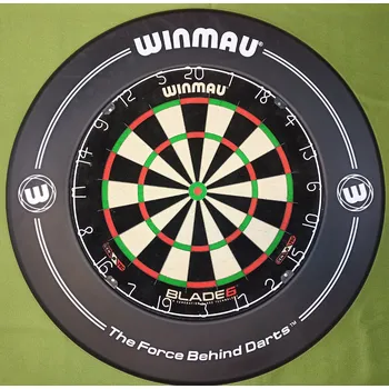 Terč na šipky Winmau set DOUBLE - terč Blade 6 + okruží Black Print