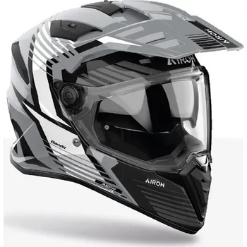 Helma na motorku Přilba bandit spicy, airoh (šedá lesklá, vel. 2xl) 2025