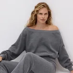 Reserved - Mikina s odhalenými rameny - tmavě šedá - 681GA-90M - 681GA-90M-L