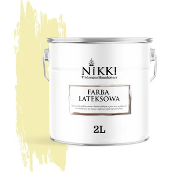 barva na zeď BARVA LATEXOVÁ NA ZEĎ, SLAMOVÁ BARVA H7182 2L, HLUBOKÝ MATNÝ POVRCH NA STĚNY