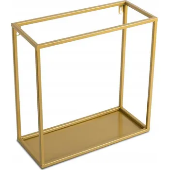 police Moderní police do předsíně 35 cm zlatá loft