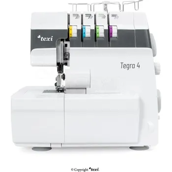 Čtyřnitný overlock TEXI TEGRA 4 pro všechny typy materiálů