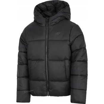 4F CHLAPECKÁ PROŠÍVANÁ BUNDA S VÝPLNÍ Z PEŘÍ / vel. 146