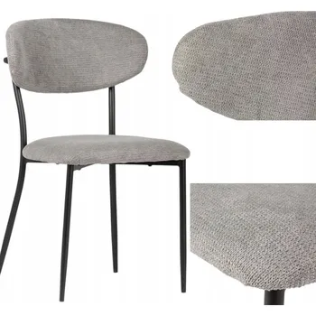 Jídelní židle Židle Bankietowo látka šedá 1 ks