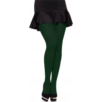 Podprsenka Punčocháče plus size 60 DEN matné hladké MS-162 Lahvově zelená 3XL