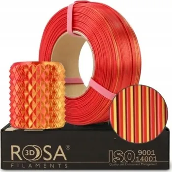 Filament Filament ROSA 3D ReFill PLA Magic Silk Fire 1,75 mm 1 kg