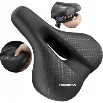 Sedlo na kolo ROCKBROS CYKLISTICKÉ SEDLO DÁMSKÉ PÁNSKÉ PĚNOVÉ 24x19,5 cm VODĚODOLNÉ