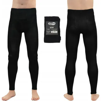 Dětské termo spodky SOKKO Chlapecké bavlněné spodky / termo legíny, teplé, Polské Bavlna, velikost 158