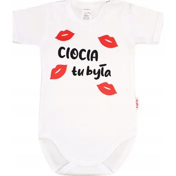 BODY KR NÁPIS potisk TETKA TADY BYLA vel. 68 KLEKLE