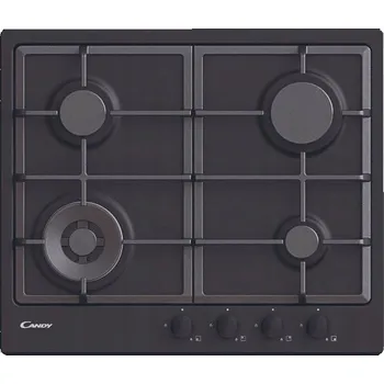Varná deska Plynová varná deska Candy CHG6BFB4WB 59,5 cm Černá