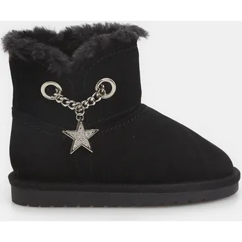 Dívčí zimní obuv Baťa dívčí kožená zimní obuv černé, vel. 37