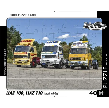 Puzzle Puzzle Retro auta 40 dílků LIAZ 100, LIAZ 110 tahače návěsů 72446