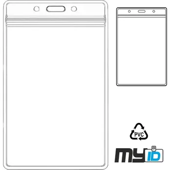 Jmenovka na stůl Visačka (jmenovka) bez klipu, 93x62mm na výšku, 1ks uzavíratelná