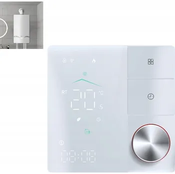 Termostat SMART termostat WiFi Matter LCD pro dálkové ovládání kotle, 5A, bílý