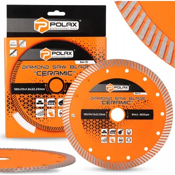 Řezný kotouč Diamantový kotouč 180 mm na řezání slinuté dlažby, keramických obkladů, slinutého kamene, kamene a cihel