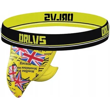 Kalhotky Pánské Tanga s kapsičkou, vzor ORLVS Super Fit - XXL