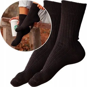 Dámské ponožky DÁMSKÉ PONOŽKY vlněné teplé dlouhé PONOŽKY na zimu 1 pár *37-41