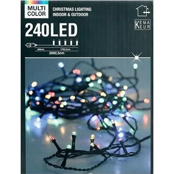 Vánoční dekorace Světelný řetěz 2092 cm Síťová světla Vícebarevná LED