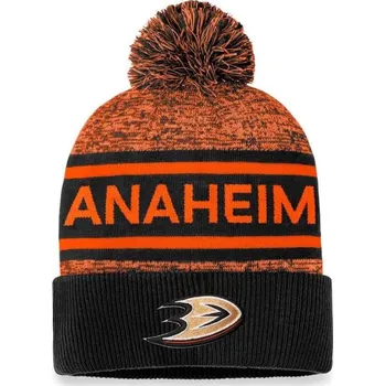 Čepice Fanatics Kulich Anaheim Ducks 23 Authentic Pro Rink Heathered Cuffed Pom