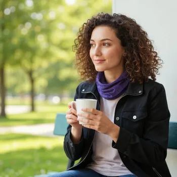 Nákrčník Ebbie Nákrčník madeira - FIALOVÝ Velikost: dětský