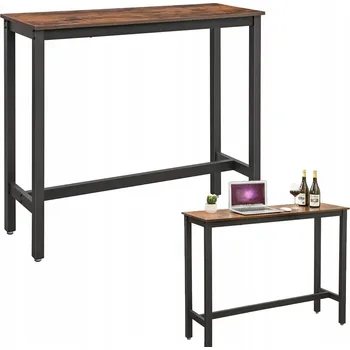 Jídelní stůl Obdélníkový stůl Songmics 120 x 40 x 100 cm černý