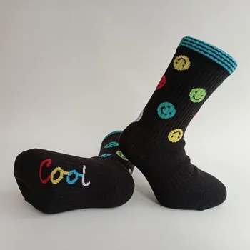 Trepon Dětské sportovní froté ponožky SMAJLÍK Barva: černá, Velikost: 19 - 21 (29 - 32)