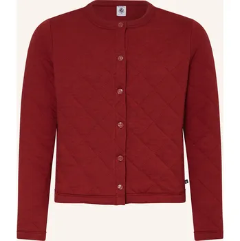Dámský svetr Petit Bateau Dívčí Prošívaná Bunda, tmavě červená, 116