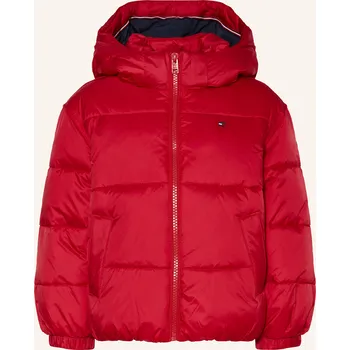 Dámská bunda Tommy Hilfiger Dívčí Prošívaná Bunda S Odnímatelnou Kapucí,...