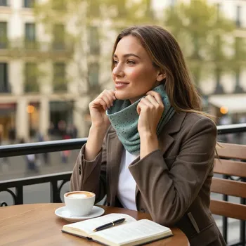 Nákrčník Ebbie Nákrčník madeira - TMAVĚ MÁTOVÝ Velikost: dospělý