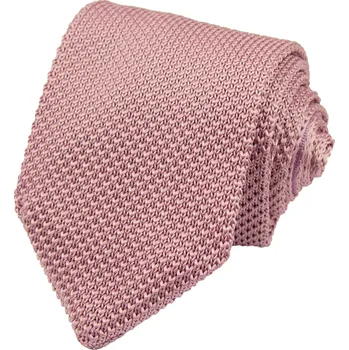 Kravata Starorůžová pletená pánská kravata