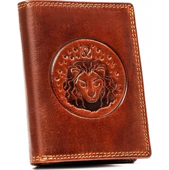 Peněženka Peterson pánská peněženka z přírodní kůže hnědá - muž