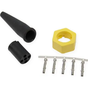 Autoelektrika Zástrčka BAJONET 5-pin L žlutá, FRISTOM