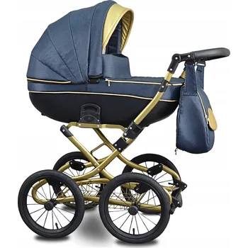 Kočárek Kočárek 4v1 Babe boss Fabero Černý zlatý stříbrný grafitový tmavě modrý